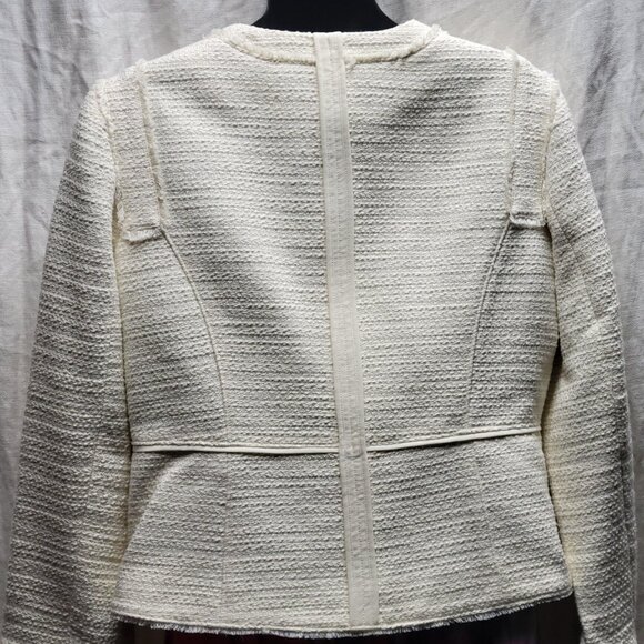 White House Black Market Soft Tweed Military Jacket - NWT - Picture 5 of 10